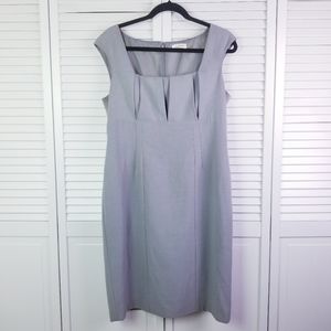 Calvin Klein Gray Career Pencil Dress Size 12